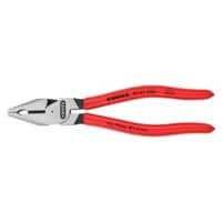 Knipex High Leverage Combination Pliers with PVC Grip 02 01 200 SB Steel 200 mm Black, Red