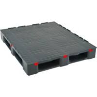 EXPORTA High Density Polyethylene Pallet 100 (W) x 15.5 (H) cm Grey Stack of 5