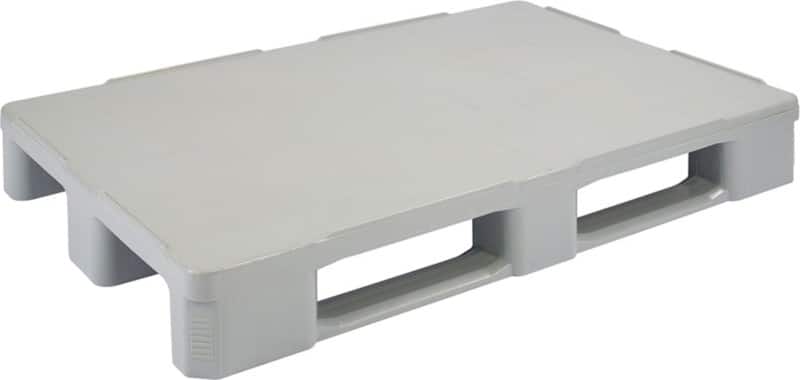 EXPORTA High Density Polyethylene Pallet 80 (W) x 16 (H) cm Grey Stack of 5