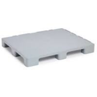 EXPORTA High Density Polyethylene Pallet 100 (W) x 13 (H) cm Grey Stack of 5