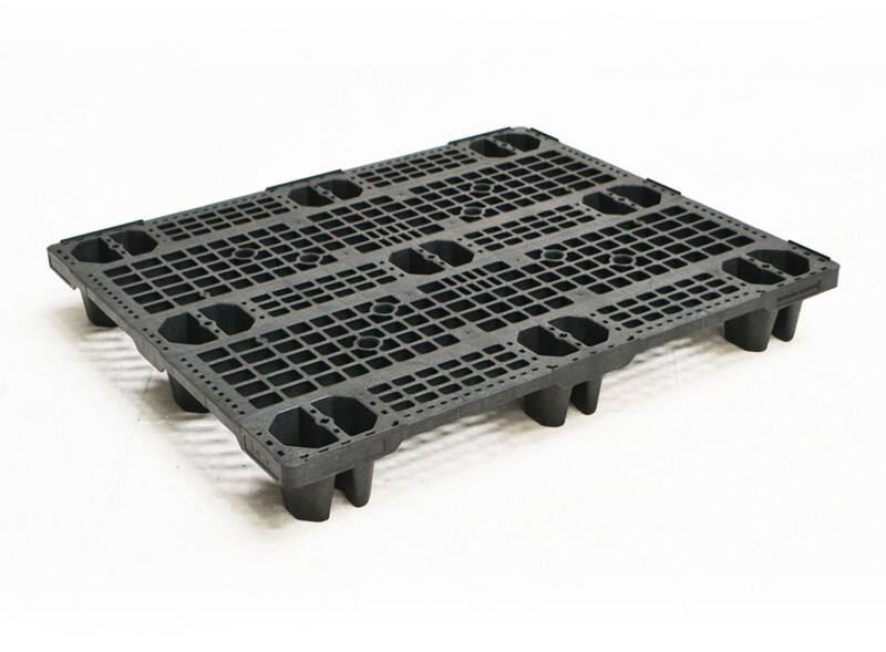 EXPORTA Nestable Distribution Standard Pallet Open Deck Polypropylene 1200 (L) x 1000 (W) mm Stack of 5