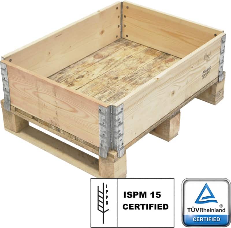 EXPORTA Premium Wooden Half Euro Pallet Collar 800 (L) x 600 (W) Stack of 10