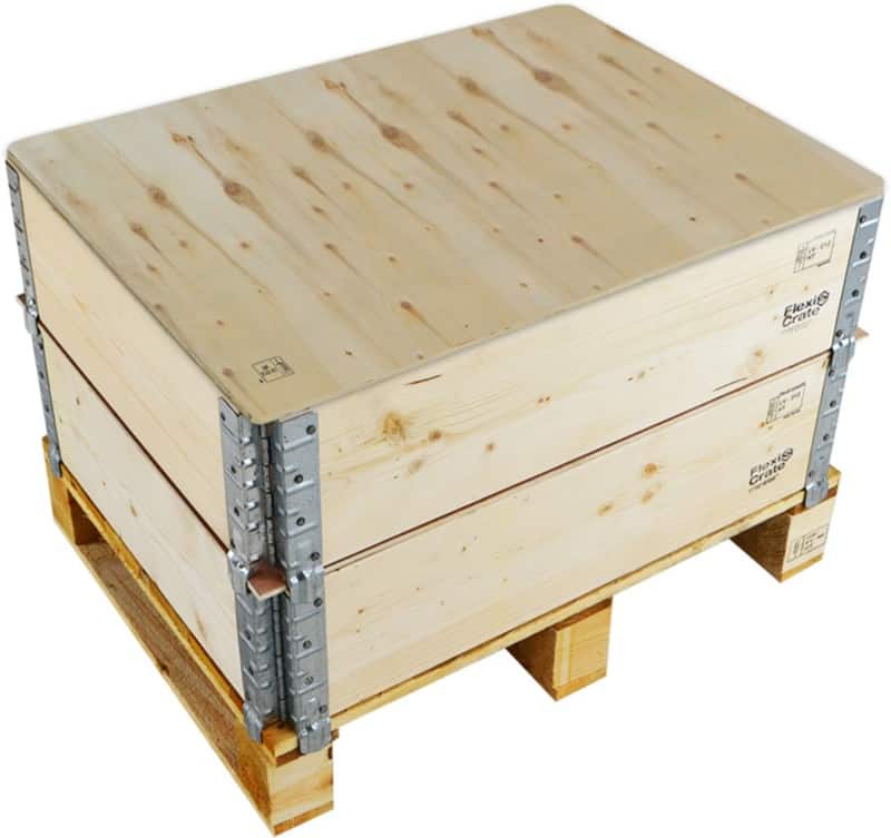EXPORTA Flexi-Crate Wooden Half Euro Pallet 2 Collar Kit 800 (L) x 600 (W)