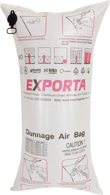 EXPORTA Dunnage Fast Flow Air Bags Woven Polypropylene 1200 (L) x 600 (W) mm Pack of 10
