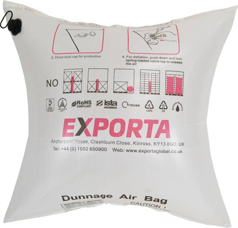 EXPORTA Dunnage Fast Flow Air Bags Woven Polypropylene 900 (L) x 900 (W) mm Pack of 10