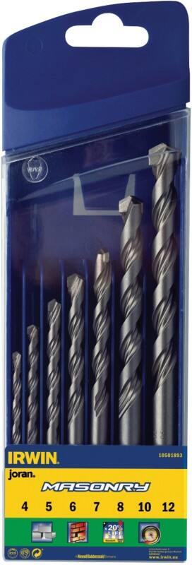 IRWIN Masonry Drill Bit Set Pack of 7