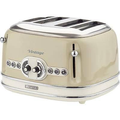 Ariete Toaster 4 Slices Stainless Steel Vintage 1600W Beige