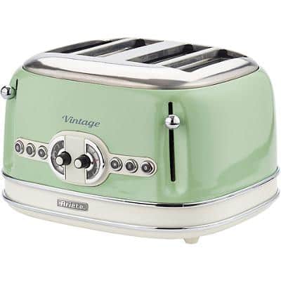 Ariete Toaster 4 Slices Stainless Steel Vintage 1600W Green