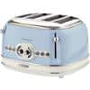 Ariete Toaster 4 Slices Stainless Steel Vintage 1600W Blue
