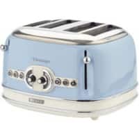 Ariete Toaster 4 Slices Stainless Steel Vintage 1600W Blue