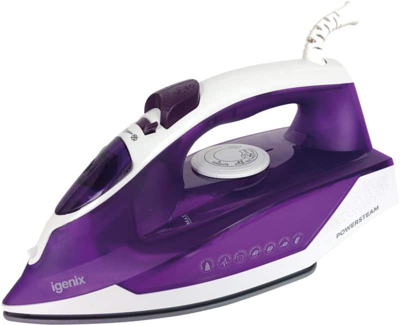 igenix Steam Iron IG3122 2200W Purple & White
