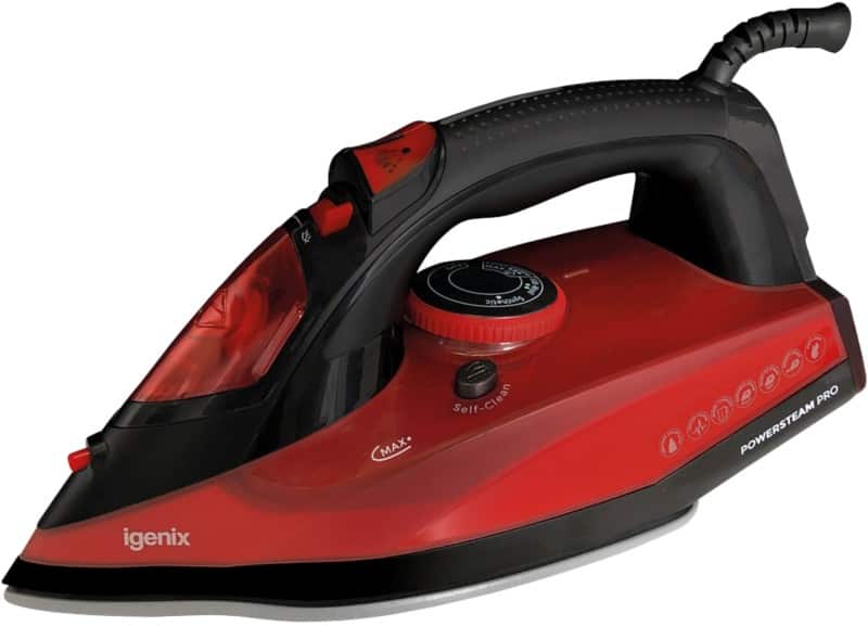 igenix Steam Iron IG3126 2600W Red & Black