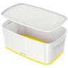 Leitz MyBox WOW Storage Box 5 L White, Yellow Plastic 31.8 x 19.1 x 12.8 cm