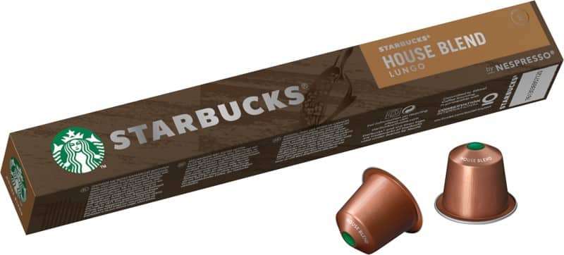 Starbucks house blend lungo coffee pods