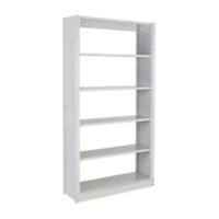 BiGDUG Starter Bay Shelving Unit with 6 Shelves and Open Back Steel Light Grey 905 x 315 x 1,850 mm