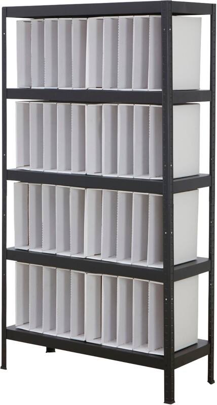 BiGDUG Steel Shelving Unit 1,000 x 400 x 1,800 mm Black