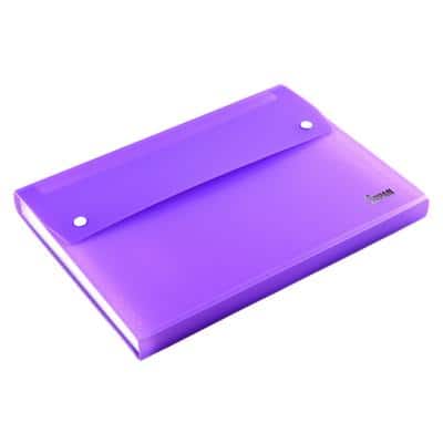 ARPAN A4 Expanding File Folder ST-9603 Purple Plastic 24 x 33 x 2 cm