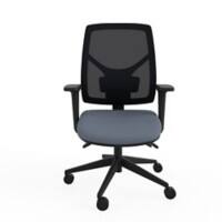 Office Chair Knee Tilt 2D Armrest Grey 150 kg Ergonomic Home 500 x 500 x 940 mm