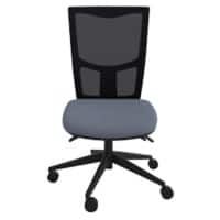 Ergonomic Home Office Chair with Arms, Slimline Mesh Backrest and Height Adjustable Grey  Without Arms
