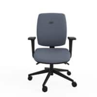 Knee Tilt Task Office Chair 2D Arms Ergonomic Home Grey Seat Medium Back