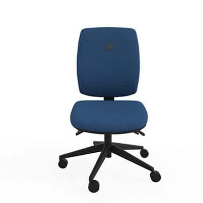Knee Tilt Task Office Chair Without Arms Ergonomic Home Blue Seat Medium Back