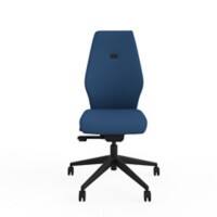 Ergonomic Home Office Posture Chair Fully Upholstered Tri-Curved Posture Backrest Blue Without Arms