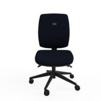 Knee Tilt Task Office Chair Without Arms Ergonomic Home Black Seat Medium Back