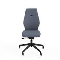 Ergonomic Home Office Posture Chair Fully Upholstered Tri-Curved Posture Backrest Grey Without Arms 1050 x 490 x 480-570 mm