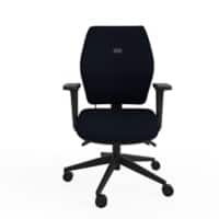 Office Chair Knee Tilt 2D Armrest Yes Black 150 kg Ergonomic Home 500 x 500 x 1,000 mm