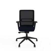 Office Chair Synchro Tilt 2D Armrest Black 150 kg Ergonomic Home 490 x 470 x 1,020 mm