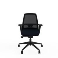 Office Chair Synchro Tilt 2D Armrest Black 150 kg Ergonomic Home 490 x 470 x 1,000 mm