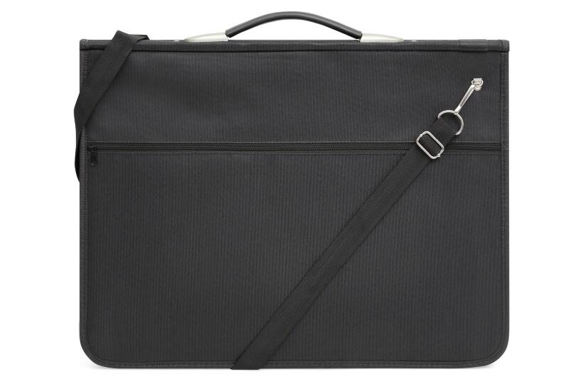 ARPAN Conference Folder ST-9554-A3 37.5 x 48.5 x 5 cm Black + Pack of 10 A3 Punched Pockets