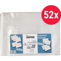 ARPAN Punched Pockets A3 Clear Transparent 60 Microns Polypropylene 11 Holes ST-9613 Pack of 52