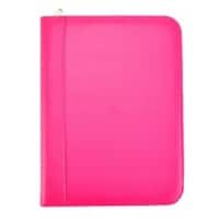 Arpan A4 4 ring Pink Conference Folder with soft padded cover and calculator