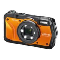 Ricoh Digital Camera WG-6, 64 GB SD Card, Shoulder Bag Orange