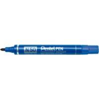 Pentel N50 Permanent Marker Medium Bullet Blue Pack of 12