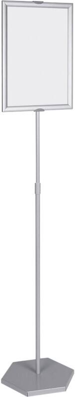 Bi-Office Display Stand A4 Aluminium Silver SUP0302