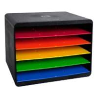 Exacompta Drawer Unit with 5 Compartments Horizon Plastic Assorted 35.5 x 27 x 27.1 cm