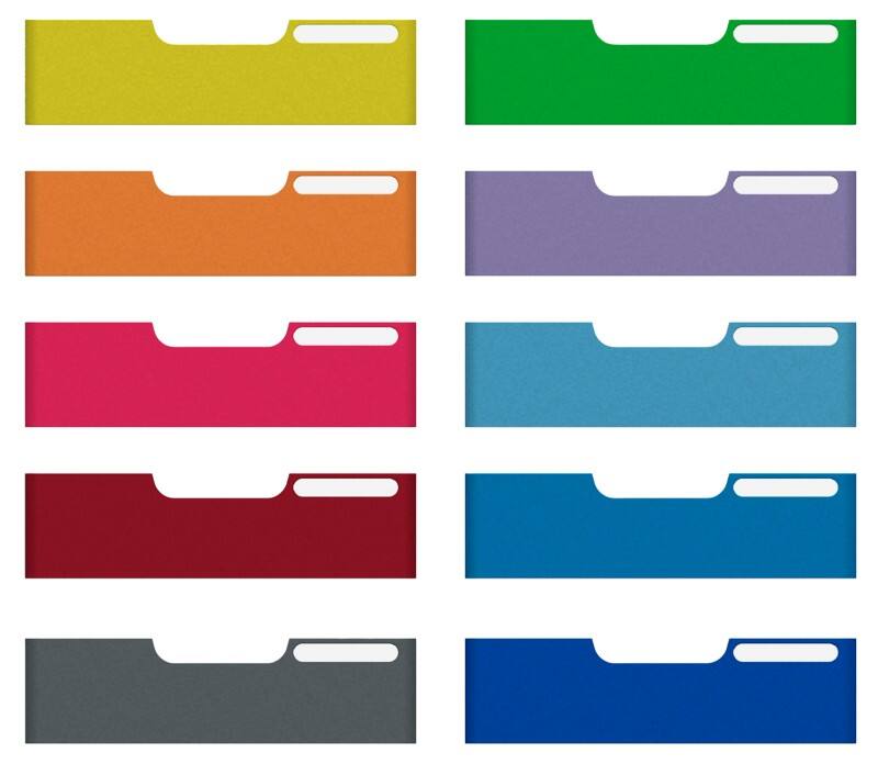 Exacompta Classic Front Panel Set Plastic Assorted 16 x 29 x 5 cm