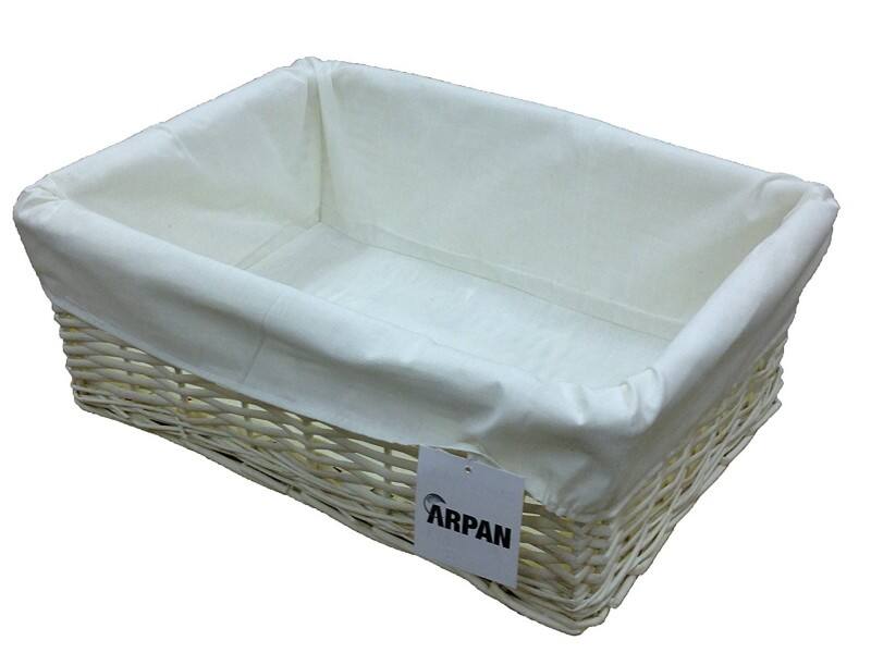 ARPAN Storage Basket Wicker White