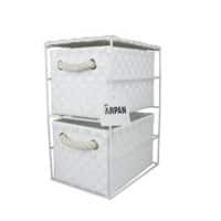 ARPAN Storage Cabinet with 2 Drawers Polypropelene White 18 x 25 x 33 cm