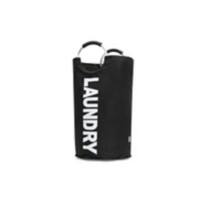 ARPAN Laundry Bag Oxford Cloth WB-2207BK Round Alloy Handles Black 61 x 72 cm