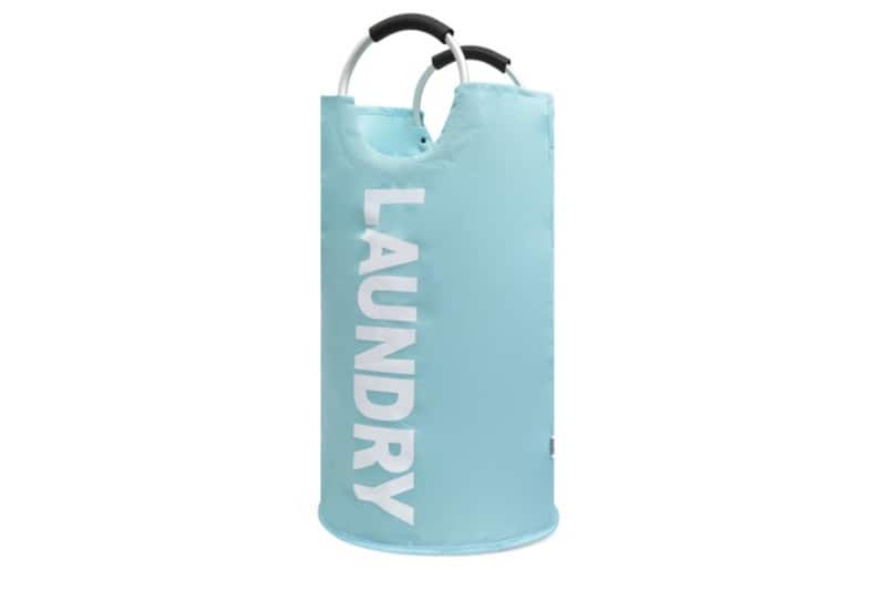 ARPAN Laundry Bag Oxford Cloth WB-2208BE Round Alloy Handles Blue 6.1 x 72 cm