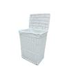 ARPAN Laundry Basket Wicker CL-11-001L White 53 x 54 cm