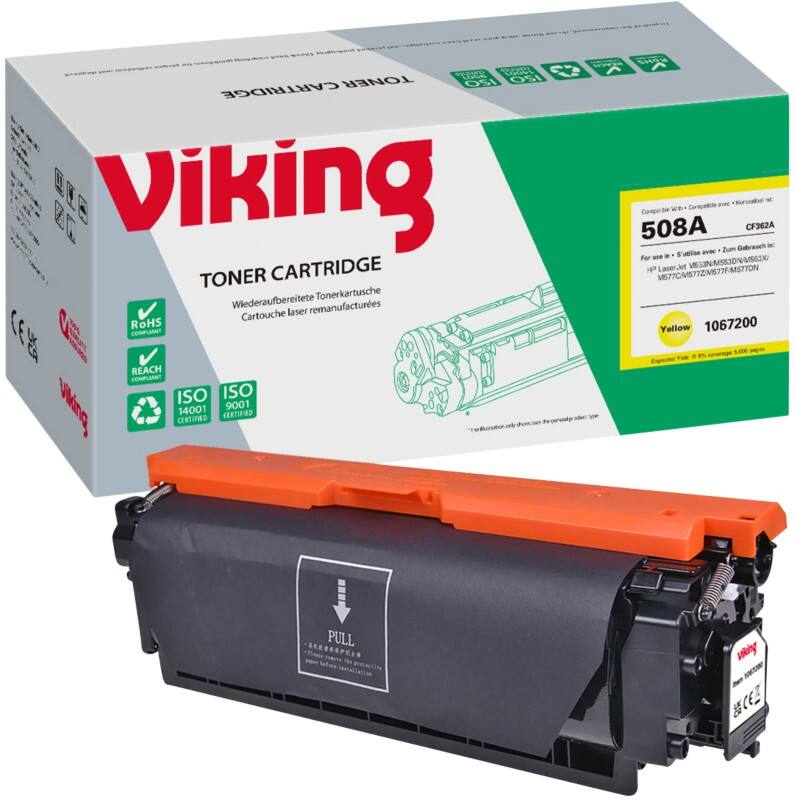 Viking 508A Compatible HP Toner Cartridge CF362A Yellow