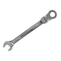 Faithfull FAISPARAT15 Ratchet Combi Spanner 12 Point Chrome Vanadium Chrome Plated 15 mm