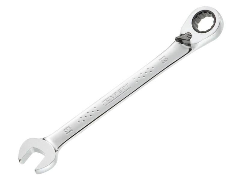 BRITOOL E113303 Combination Wrench 12 Point 15° Chrome vanadium steel Chrome Plated 10 mm