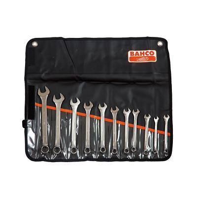 Bahco BAH111MSET11 Wrench Set 12 Point 15° Alloy Steel Chrome Plated 8 - 22 mm Pack of 11