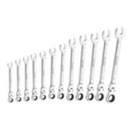 BRITOOL E111102 Combination Wrench Set 12 Point 15° Chrome Plated 8 - 19 mm Pack of 12