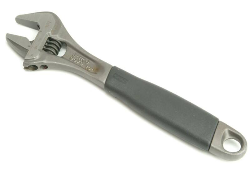 Bahco BAH9073 Adjustable Wrench 15° Thermoplastic Grip Alloy Steel Black Finish 34 mm